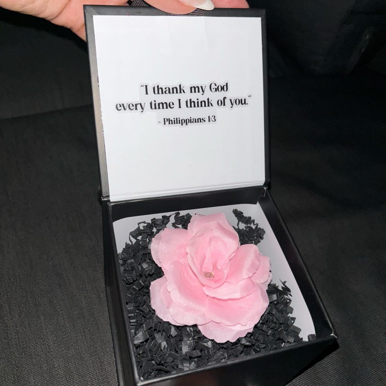 Single Rose Scripture Gift Box - My Store